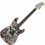 Fender Squier OBEY Graphic Stratocaster HSS collagee